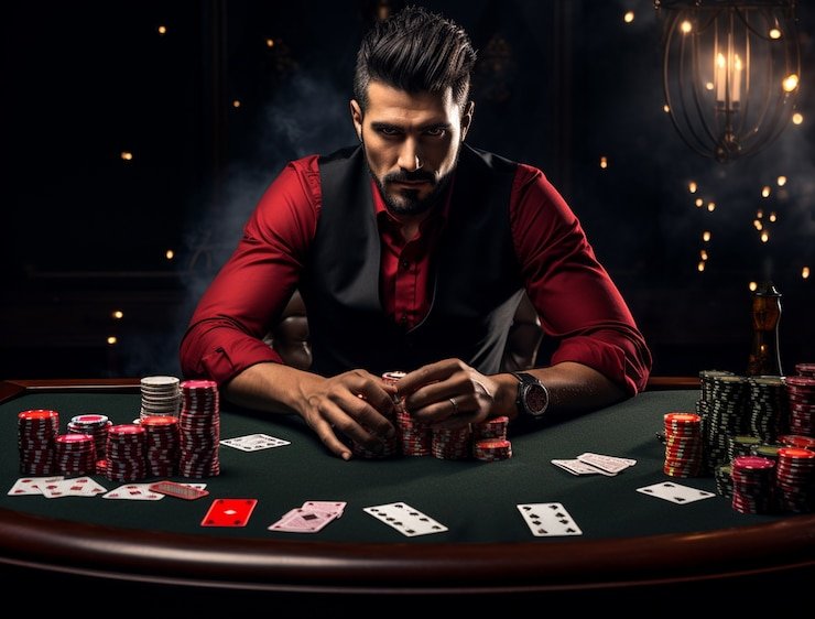 Tampilan meja blackjack live dealer di studio merdeka toto